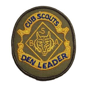1960's Cub Scout Pack Den Leader Twill Oval BSA Rank Patch About 3"